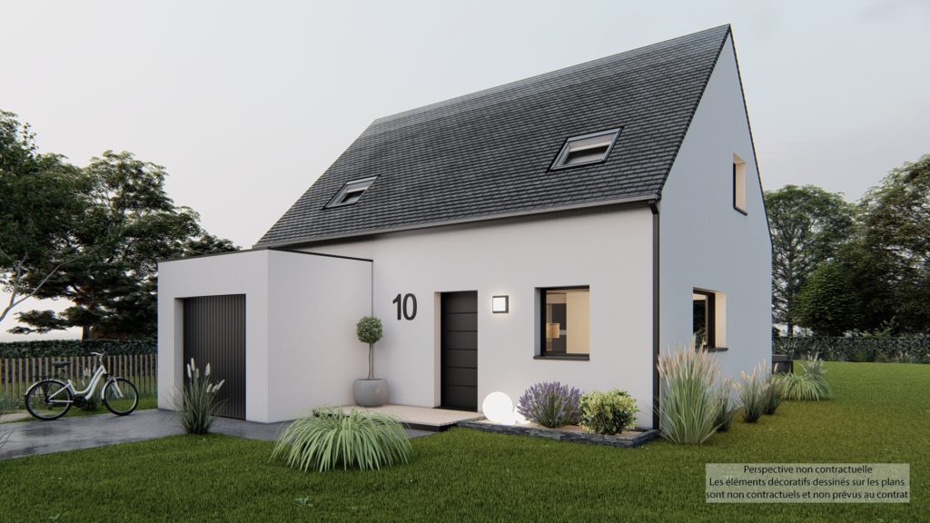 Maison+Terrain de 4 pièces avec 3 chambres à La-Richardais 35780 – 422450 € - GESC-26-05-29-66