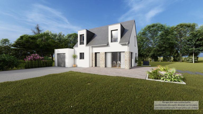 Maison+Terrain de 5 pièces avec 4 chambres à Pleurtuit 35730 – 356400 € - GESC-26-09-15-44