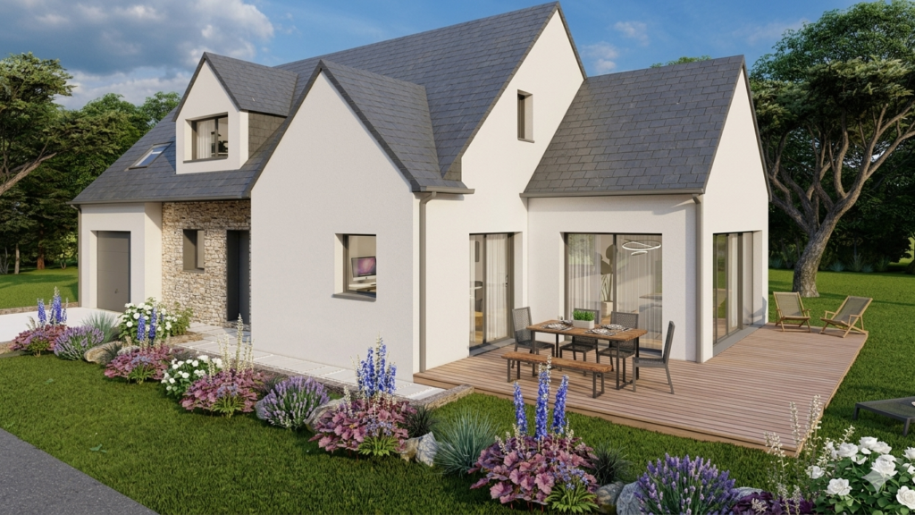Maison+Terrain de 5 pièces avec 3 chambres à Landehen 22400 – 334950 € - JULO-26-04-30-34