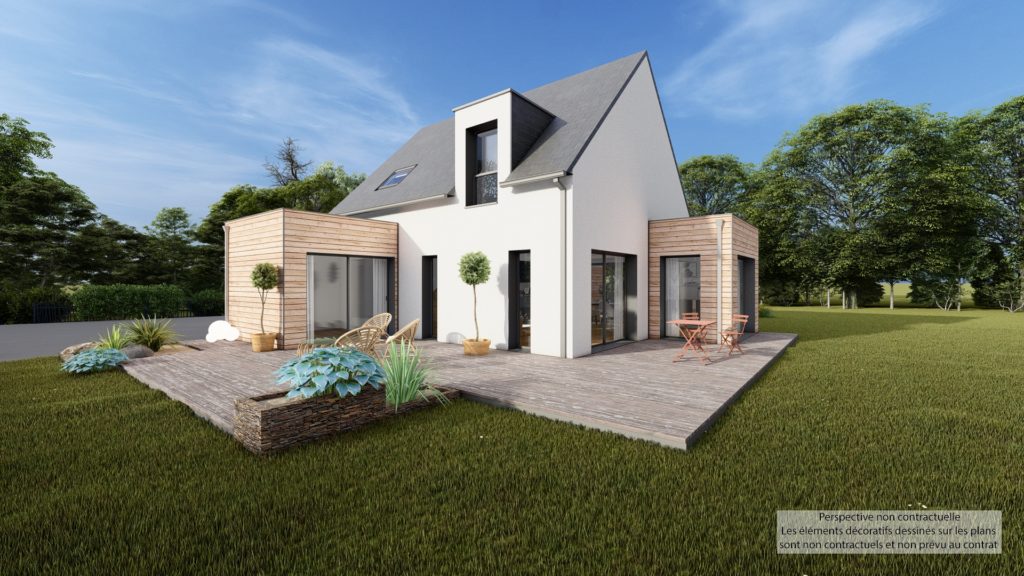 Maison+Terrain de 6 pièces avec 4 chambres à Pont-Scorff 56620 – 390600 € - JEGI-26-06-11-13