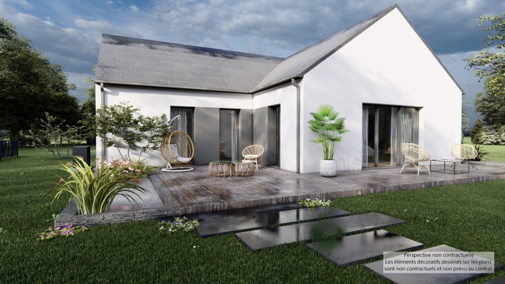 Maison+Terrain de 4 pièces avec 3 chambres à Le-Vivier-sur-Mer 35960 – 223000 € - DAJE-26-09-08-32