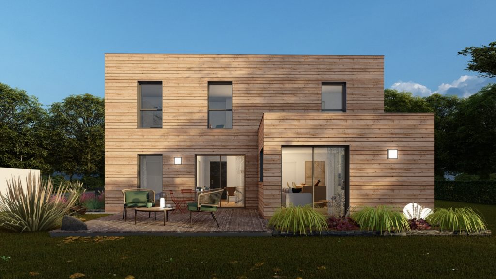Maison+Terrain de 5 pièces avec 4 chambres à L&rsquo;Hermitage 35590 – 332425 € - NODE-26-06-10-21
