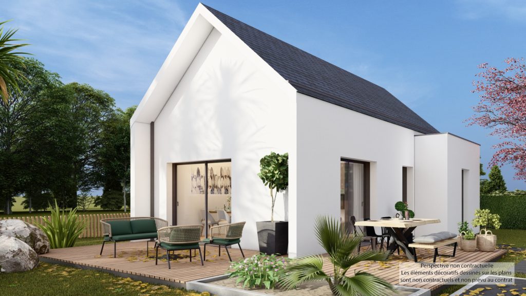 Maison+Terrain de 3 pièces avec 2 chambres à Le-Hingle 22100 – 159250 € - GESC-26-05-29-61