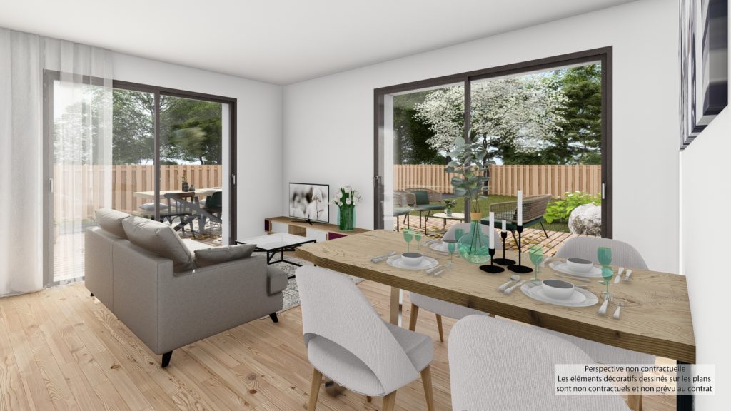 Maison+Terrain de 3 pièces avec 2 chambres à Le-Hingle 22100 – 159250 € - GESC-26-05-29-61