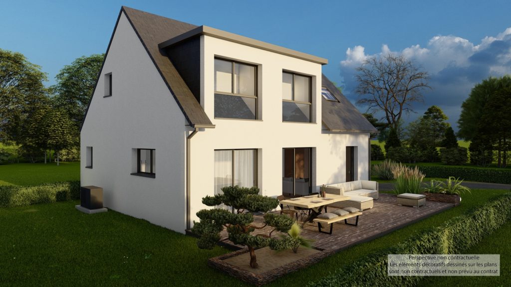 Maison+Terrain de 5 pièces avec 4 chambres à Parthenay-de-Bretagne 35850 – 319000 € - HHE-26-06-08-39
