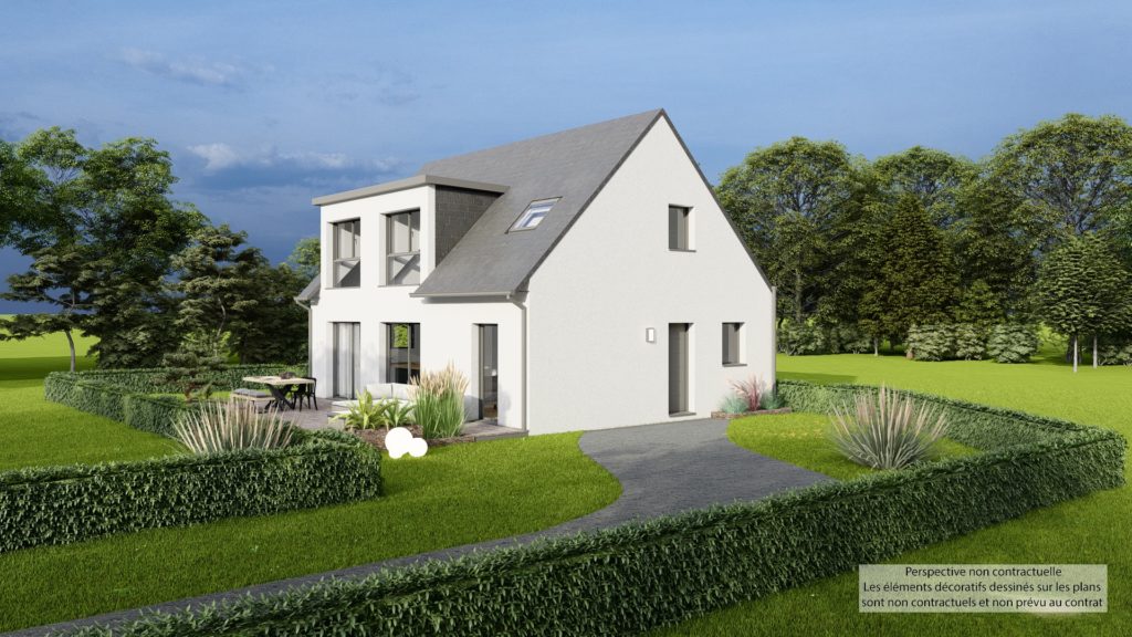 Maison+Terrain de 5 pièces avec 4 chambres à Parthenay-de-Bretagne 35850 – 319000 € - HHE-26-06-08-39