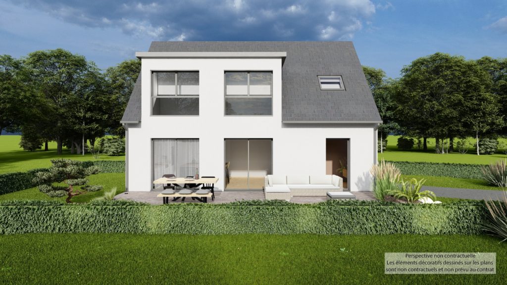 Maison+Terrain de 5 pièces avec 4 chambres à Parthenay-de-Bretagne 35850 – 319000 € - HHE-26-06-08-39