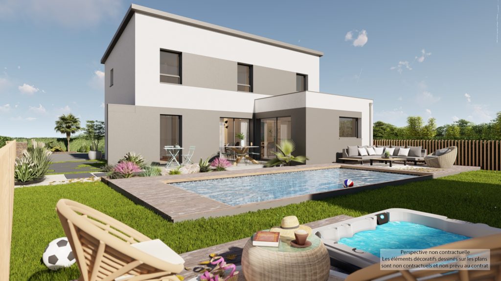 Maison+Terrain de 5 pièces avec 4 chambres à Beauzelle 31700 – 485500 € - CROP-26-07-29-56