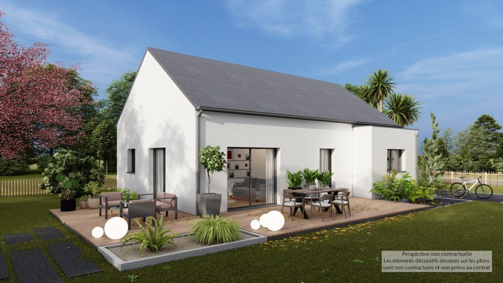 Maison+Terrain de 4 pièces avec 3 chambres à Le-Hingle 22100 – 222520 € - GESC-26-09-08-67