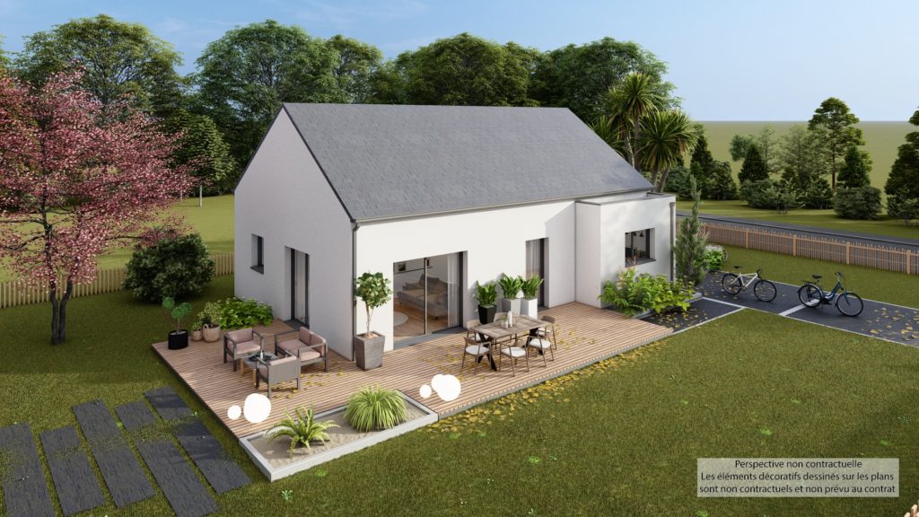 Maison+Terrain de 4 pièces avec 3 chambres à Le-Hingle 22100 – 222520 € - GESC-26-09-08-67