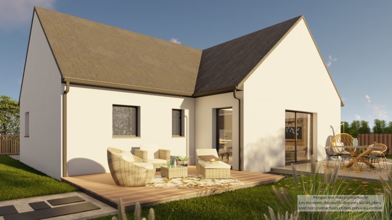 Maison+Terrain de 4 pièces avec 2 chambres à Herbignac 44410 – 270000 € - BEHA-26-08-14-1