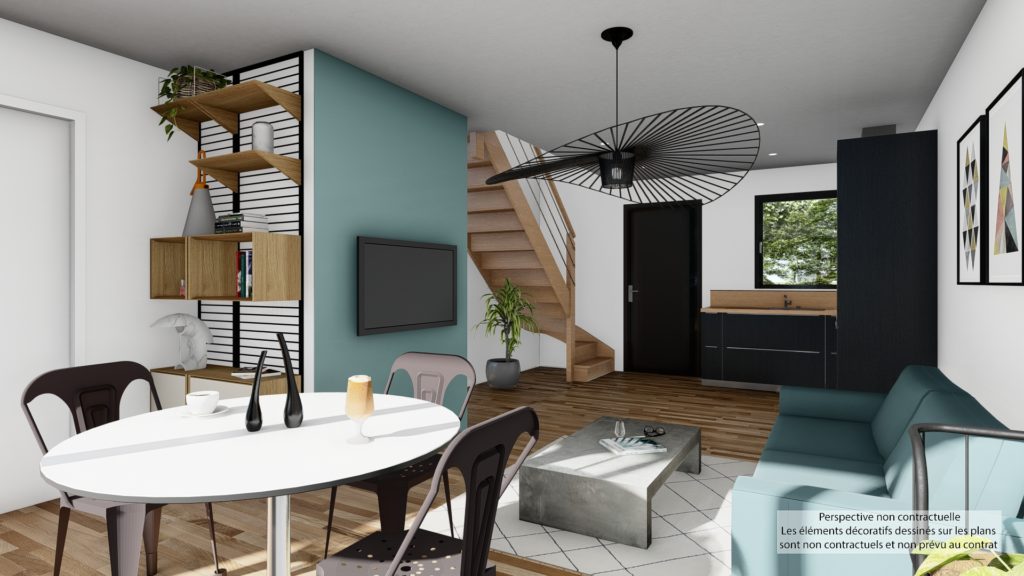 Maison+Terrain de 3 pièces avec 2 chambres à Saint-Meen-le-Grand 35290 – 192400 € - JOMA-26-09-16-114