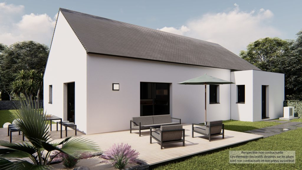Maison+Terrain de 4 pièces avec 2 chambres à Goven 35580 – 377300 € - JOMA-26-09-16-89