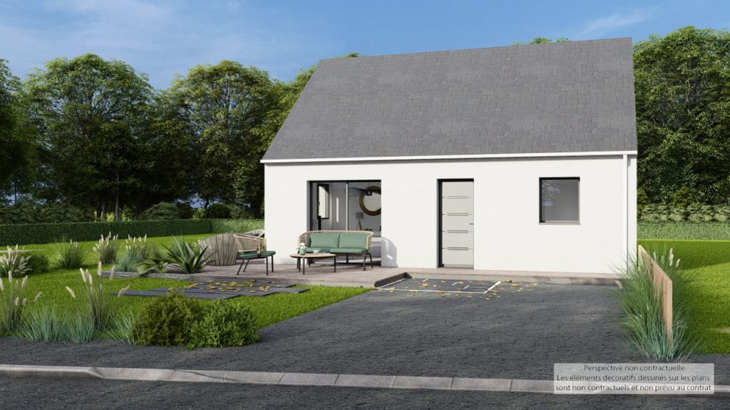 Maison+Terrain de 3 pièces avec 2 chambres à Lanvallay 22100 – 178900 € - MASO-26-10-06-16