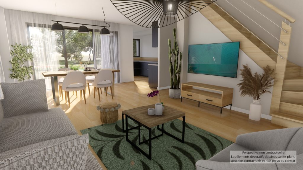 Maison+Terrain de 4 pièces avec 3 chambres à Trebedan 22980 – 223880 € - MASO-26-10-02-34