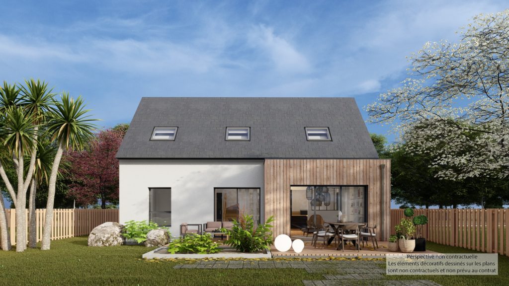 Maison+Terrain de 4 pièces avec 3 chambres à Hanvec 29460 – 376635 € - PG-26-10-22-287
