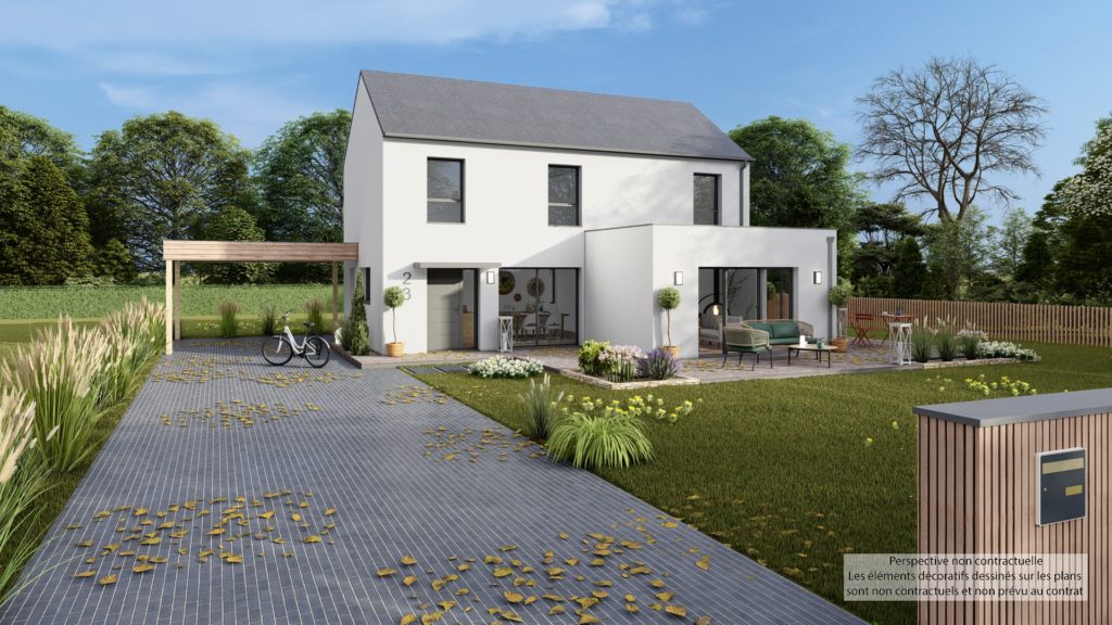 Maison+Terrain de 5 pièces avec 4 chambres à Clohars-Carnoet 29360 – 368818 € - LSE-26-10-22-118