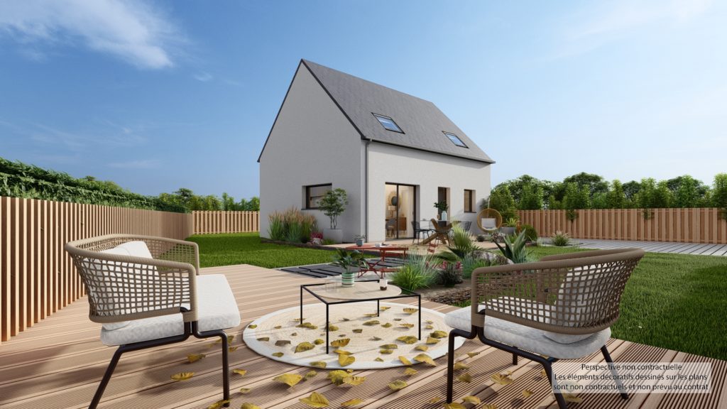 Maison+Terrain de 4 pièces avec 3 chambres à Lanvaudan 56240 – 218460 € - PIBO-26-10-25-1