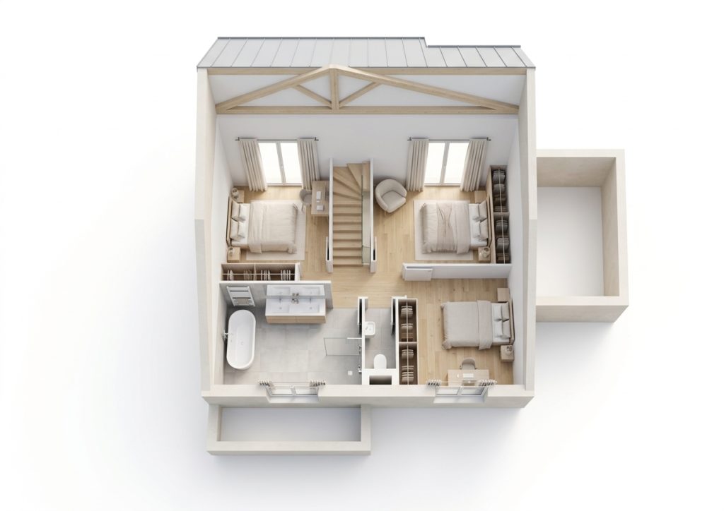 Maison+Terrain de 5 pièces avec 4 chambres à Le-Hingle 22100 – 283900 € - MASO-26-10-22-282