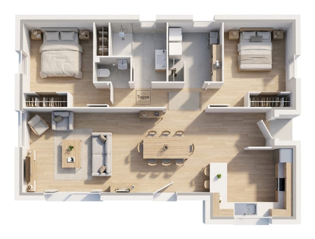 Maison+Terrain de 3 pièces avec 2 chambres à Plancoet 22130 – 233633 € - GESC-26-10-22-29