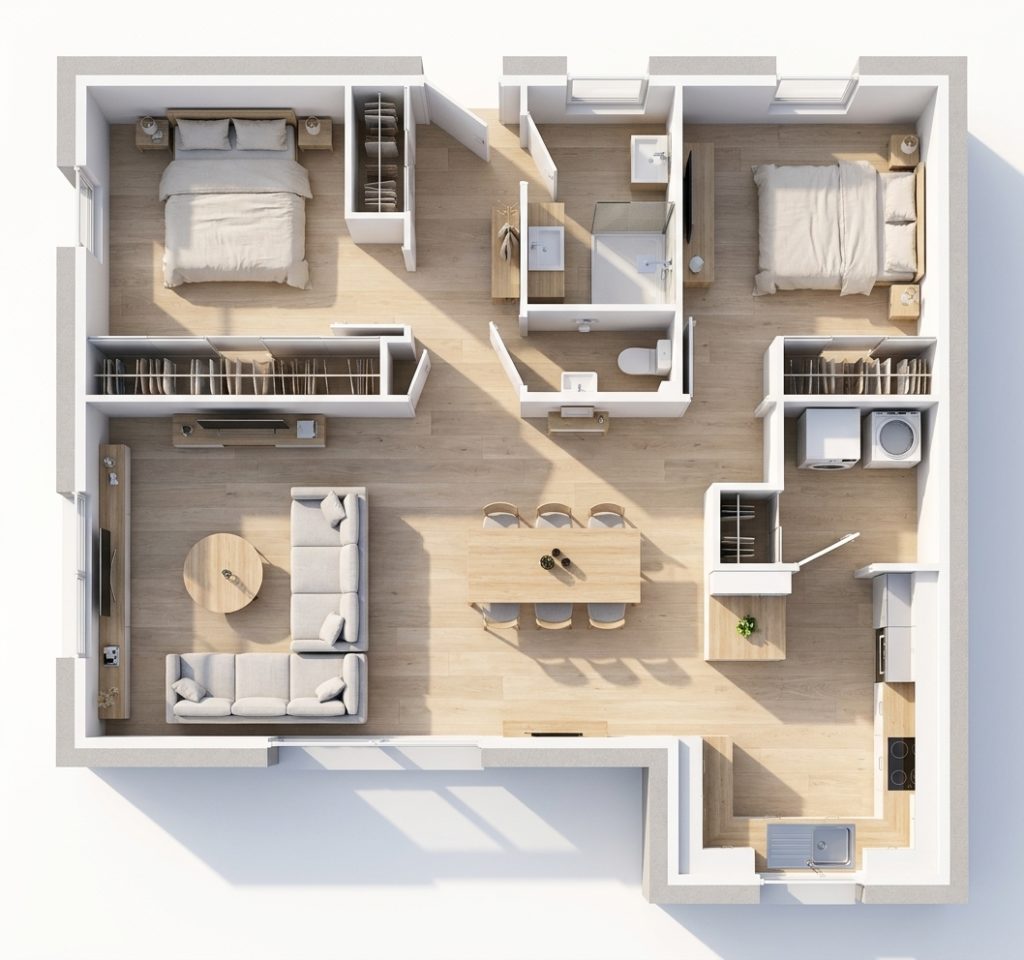 Maison+Terrain de 3 pièces avec 2 chambres à Pommerit-le-Vicomte 22200 – 177945 € - DAI-26-10-22-206