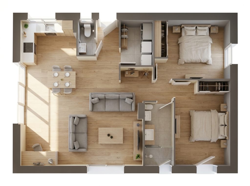 Maison+Terrain de 3 pièces avec 2 chambres à Bouloc 31620 – 214047 € - AGOR-26-10-24-7