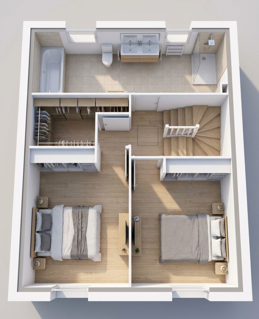 Maison+Terrain de 3 pièces avec 2 chambres à Ereac 22250 – 164565 € - MASO-26-10-22-202