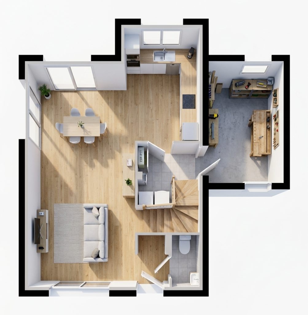 Maison+Terrain de 4 pièces avec 3 chambres à Landerneau 29800 – 267429 € - FGUE-26-10-22-47