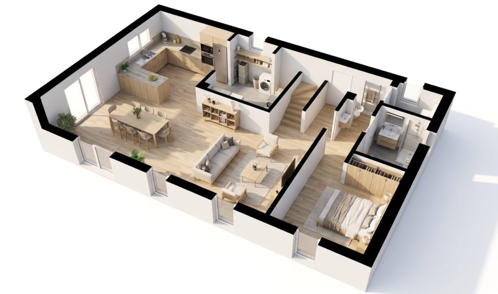 Maison+Terrain de 5 pièces avec 4 chambres à Tremeur 22250 – 248721 € - MASO-26-10-22-200