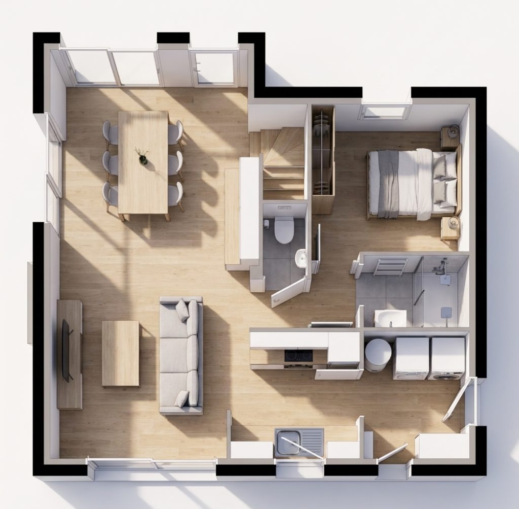 Maison+Terrain de 4 pièces avec 3 chambres à Ereac 22250 – 202132 € - MASO-26-10-22-251
