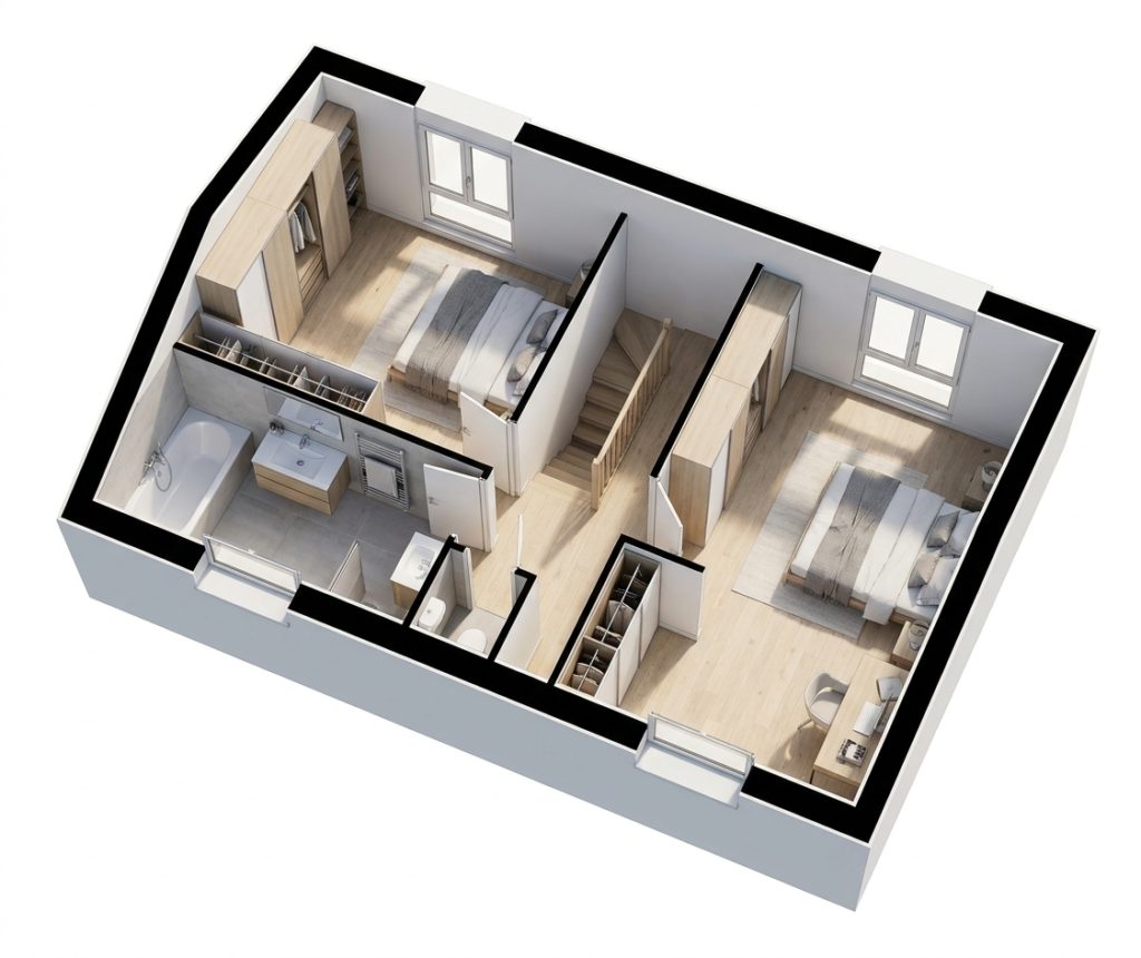 Maison+Terrain de 4 pièces avec 3 chambres à Aucaleuc 22100 – 257931 € - MASO-26-10-22-298