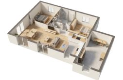 Maison+Terrain de 3 pièces avec 2 chambres à Sainte-Seve 29600 – 194722 € - DM-26-10-22-167