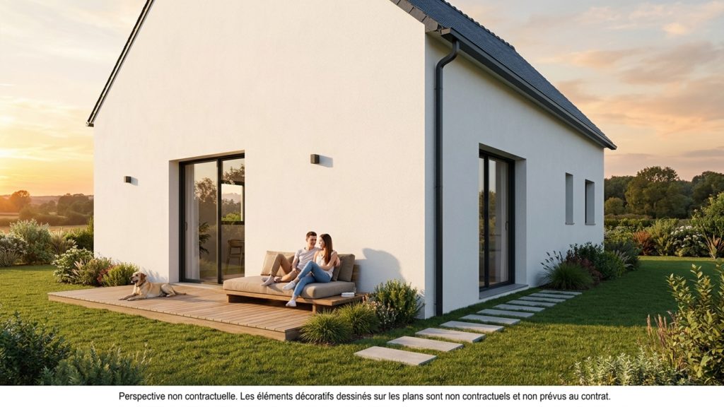 Maison+Terrain de 3 pièces avec 2 chambres à Tremeur 22250 – 203977 € - MASO-26-10-22-100