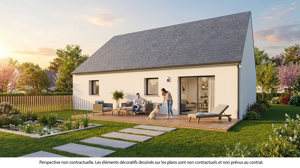 Maison+Terrain de 3 pièces avec 2 chambres à Cesson-Sevigne 35510 – 291101 € - EPLA-26-10-23-8