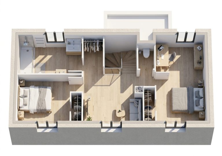 Maison+Terrain de 4 pièces avec 3 chambres à Moustoir 22340 – 254819 € - DAI-26-10-22-223