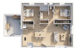 Maison+Terrain de 3 pièces avec 2 chambres à PLOUENAN 29420 – 185473 € - DM-26-10-22-115