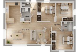 Maison+Terrain de 4 pièces avec 3 chambres à Pabu 22200 – 197158 € - DAI-26-10-22-180