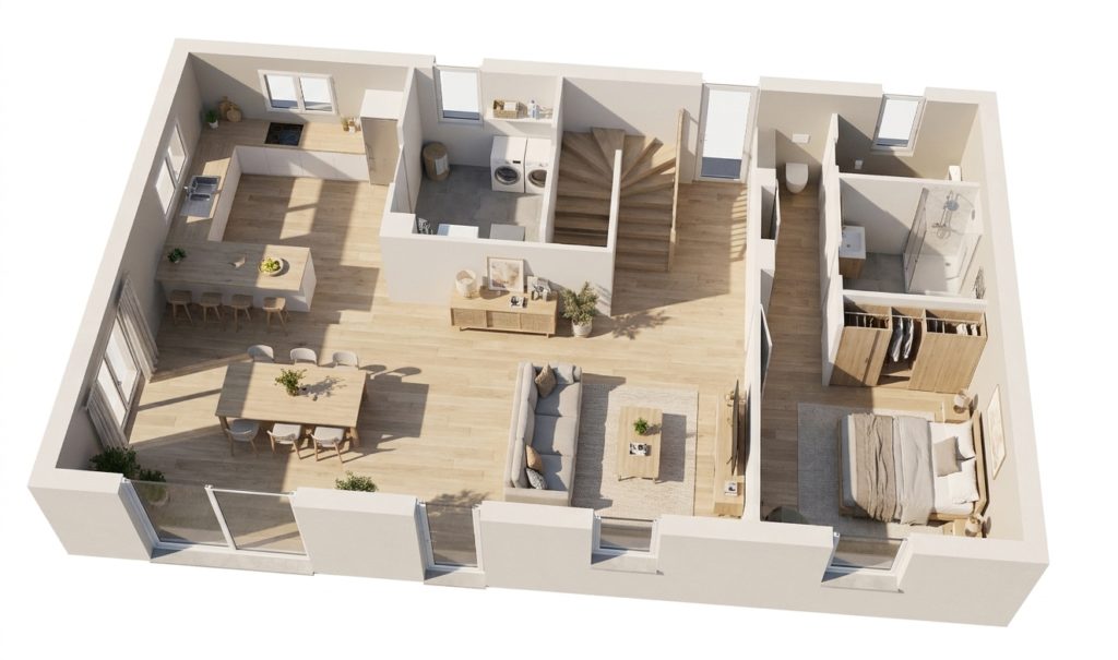 Maison+Terrain de 5 pièces avec 4 chambres à Mons 31280 – 389721 € - NIMA-26-10-22-72