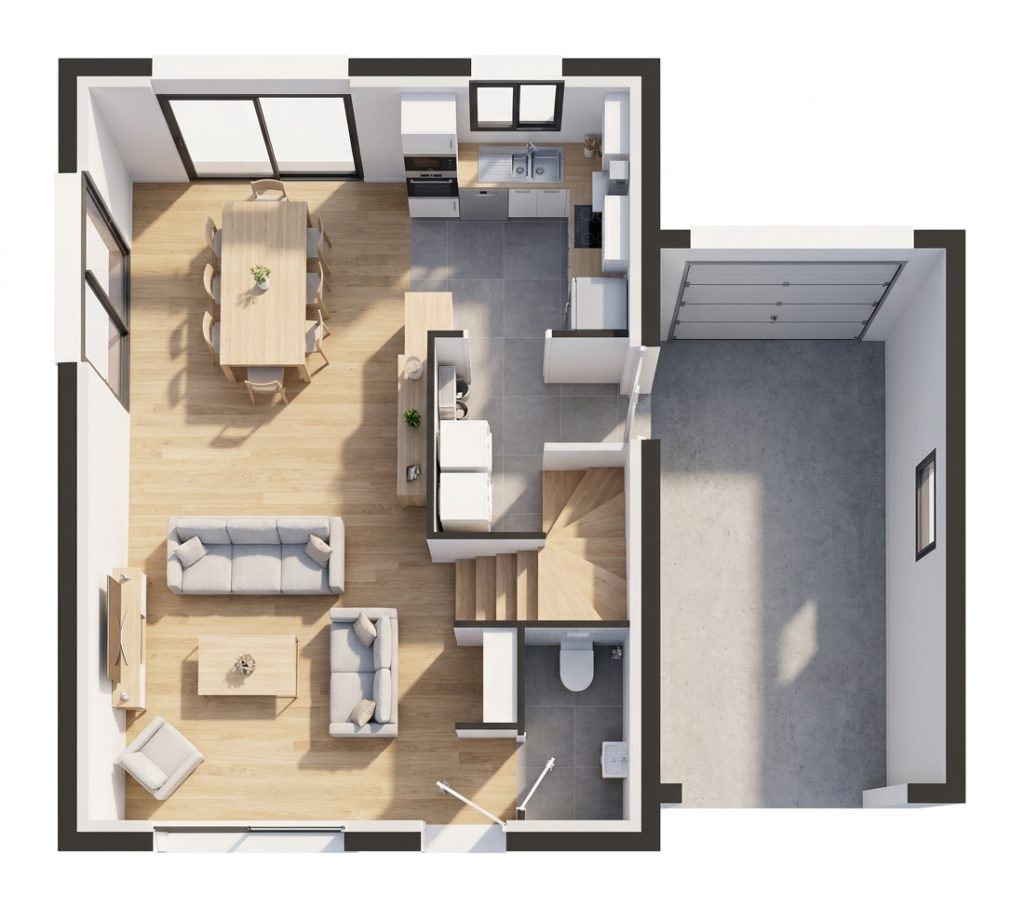 Maison+Terrain de 4 pièces avec 3 chambres à Saint-Judoce 22630 – 243486 € - GESC-26-10-22-40