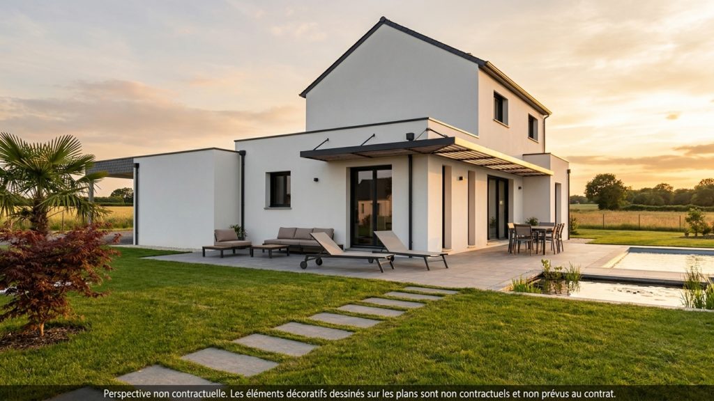 Maison+Terrain de 5 pièces avec 4 chambres à Landerneau 29800 – 377088 € - FGUE-26-10-22-90