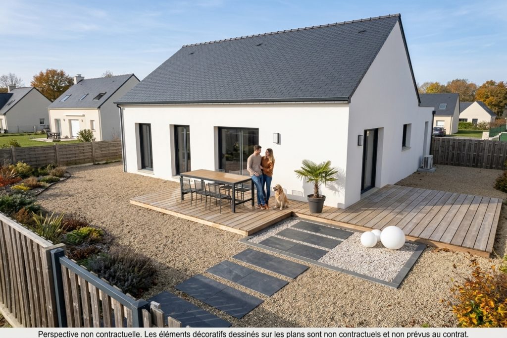 Maison+Terrain de 3 pièces avec 2 chambres à Noyal-Pontivy 56920 – 212939 € - GMA-26-10-22-134