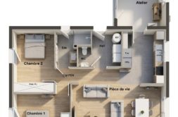 Maison+Terrain de 3 pièces avec 2 chambres à Plouescat 29430 – 262089 € - RGOB-26-10-22-16