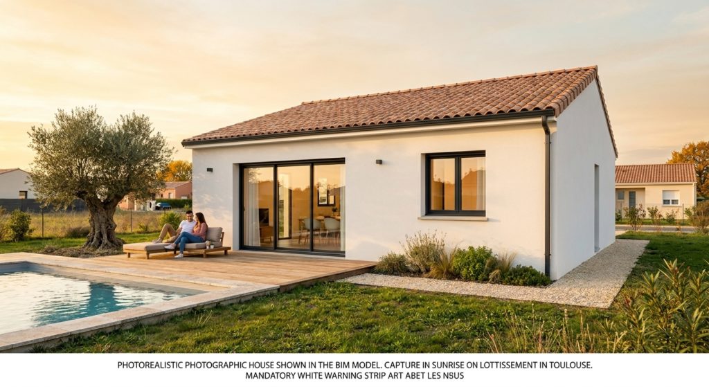 Maison+Terrain de 3 pièces avec 2 chambres à Castelnau-d&rsquo;Estretefonds 31620 – 280981 € - AGOR-26-10-22-86