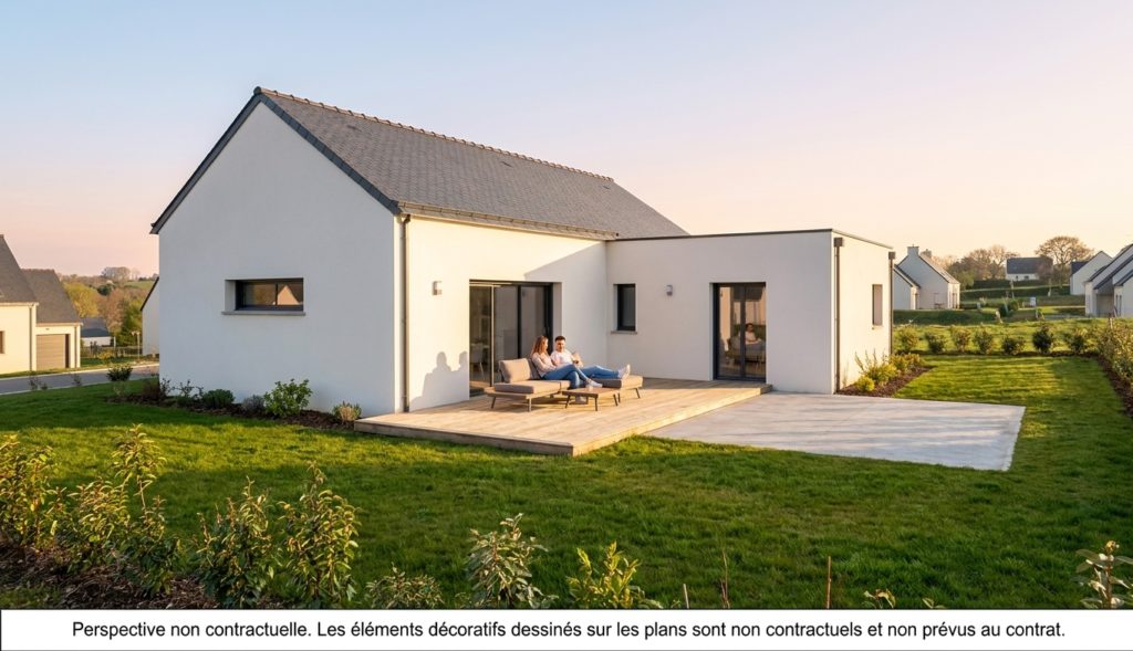 Maison+Terrain de 5 pièces avec 4 chambres à Le-Vivier-sur-Mer 35960 – 264244 € - DAJE-26-10-22-468