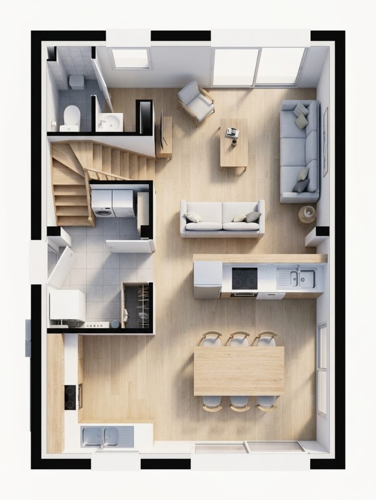 Maison+Terrain de 4 pièces avec 3 chambres à Saint-Thuriau 56300 – 197202 € - GMA-26-10-25-5
