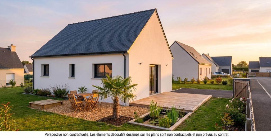 Maison+Terrain de 2 pièces avec 1 chambres à Begard 22140 – 169000 € - BEGU-26-10-22-15