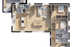 Maison+Terrain de 4 pièces avec 3 chambres à Kerfourn 56920 – 261324 € - GMA-26-10-22-286