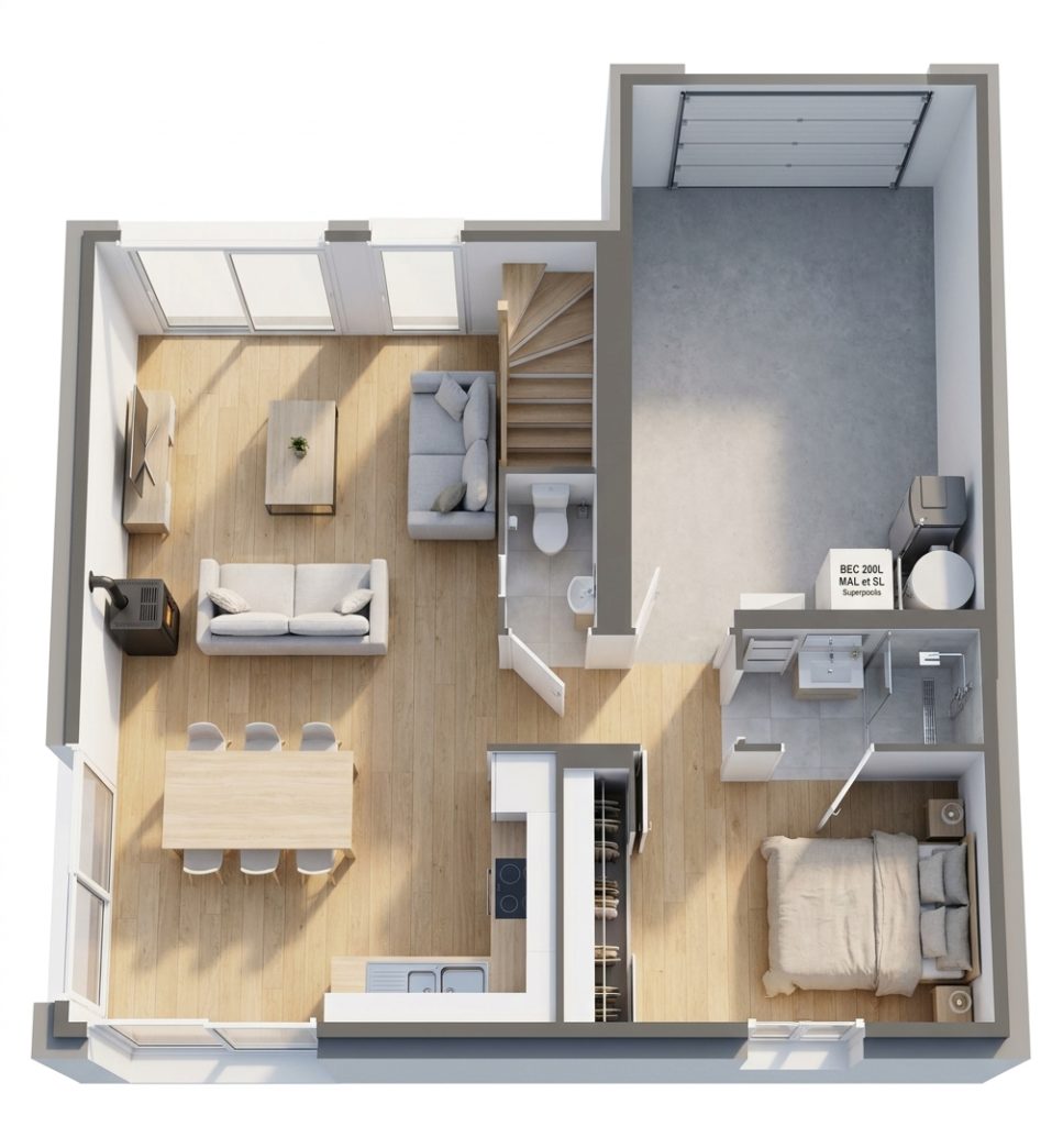 Maison+Terrain de 4 pièces avec 3 chambres à Le-Vivier-sur-Mer 35960 – 215253 € - DAJE-26-10-22-51