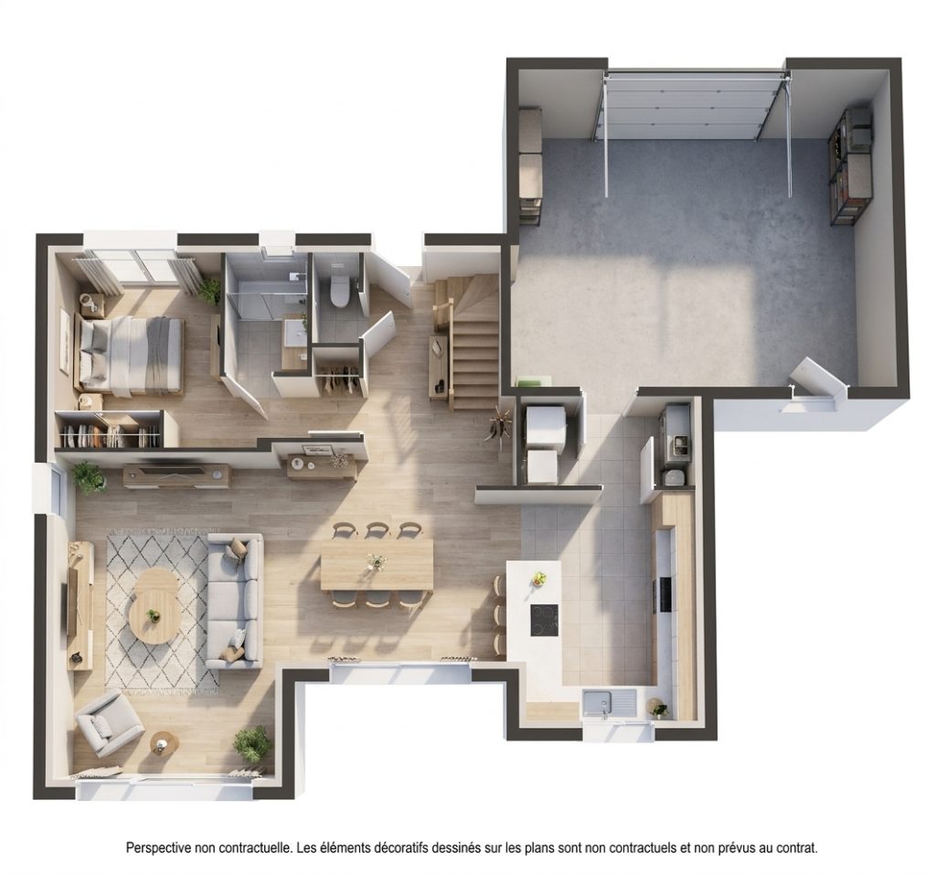 Maison+Terrain de 5 pièces avec 4 chambres à Caudan 56850 – 341359 € - PIBO-26-10-22-47