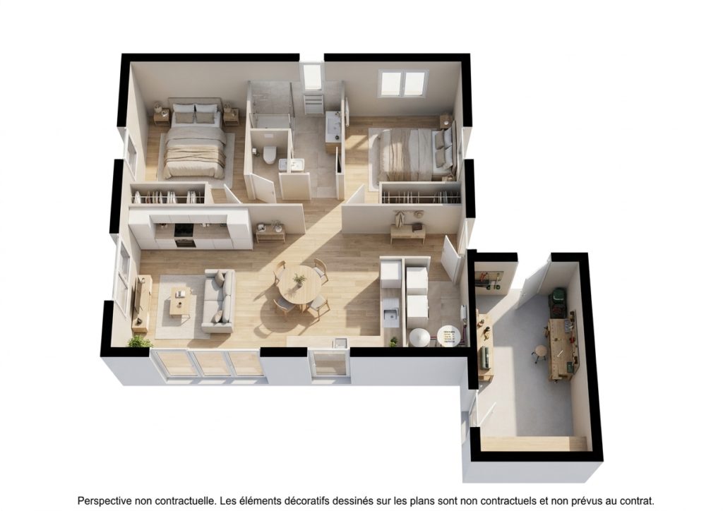 Maison+Terrain de 3 pièces avec 2 chambres à Plouenan 29420 – 191099 € - VVAN-26-10-22-119